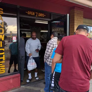 Wings so good there&apos;s a line out the door. (This was on Super Bowl LI)