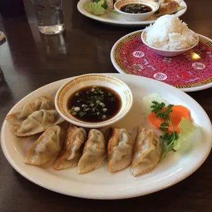 Potstickers were delicious.