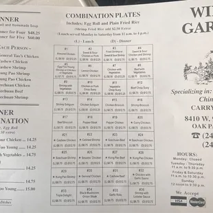 Menu 2024