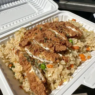 Chicken tender fried rice