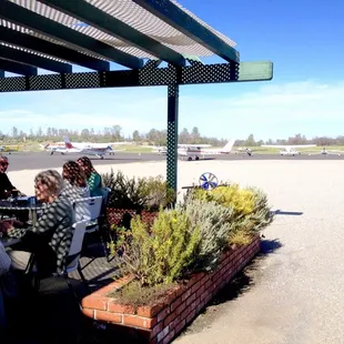 It was kind of cool to eat brunch with the airport in the background.