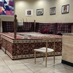 Afghani and American style seating!