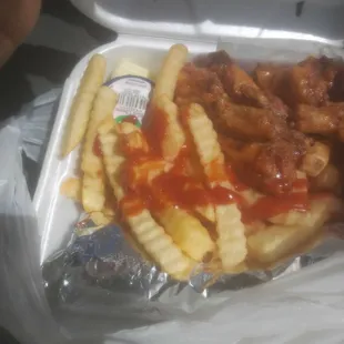 Wings and Philly combo