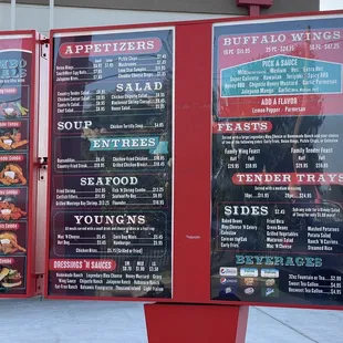 a menu for a restaurant