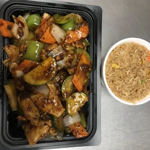 Sechuan chicken dinner ( spicy)