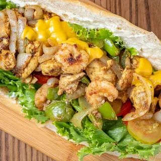 Chicken and Shrimp Burger