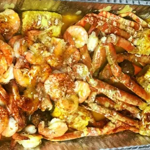 3lbs crab legs 2lbs shrimp