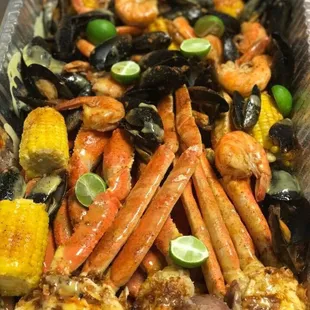 4lbs combo plus an extra lb of crab legs $54.94