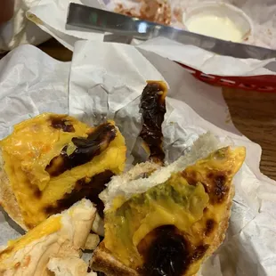 Burnt cheese melt