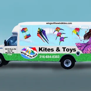 We're very excited to have Mark Pendergrass design our kite &amp; toy truck &amp; mural at 550 N Rock Road, Suite 60. Please come &amp; see.