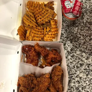 chicken and waffle fries