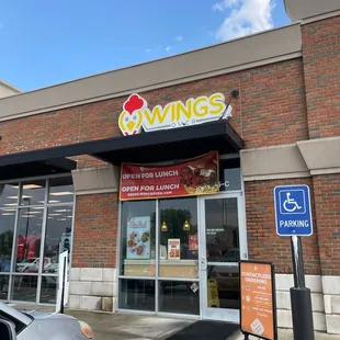 the front of a restaurant