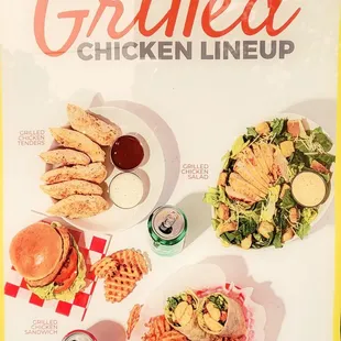 grilled chicken and waffles