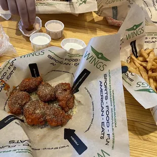 6 Wings Combo with Fries