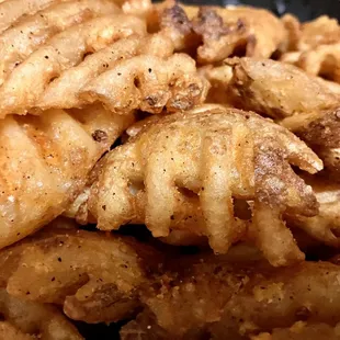 Waffle fries