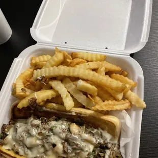 philly cheese steak.