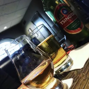 If you love scotch and bourbon, ask to see the private selection menu ... he has amazing unexpected selections !