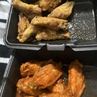 Lemon pepper and red neck wings