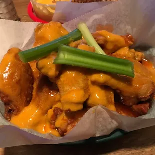 Hot honey garlic wings