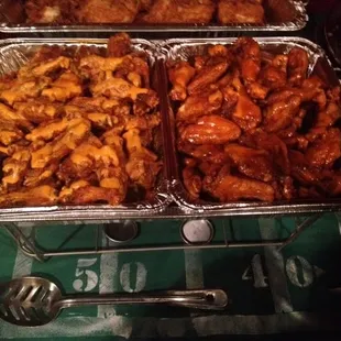 interior, chicken wings and fried chicken