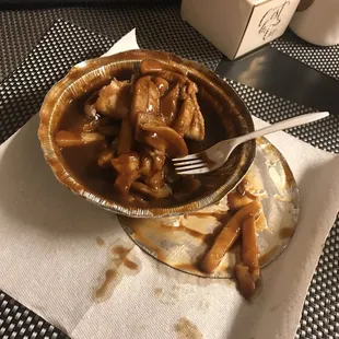 a plate of food on a table