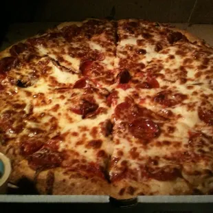 There pizza is better then papa johns n the ex-large pizza is $7.99