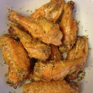 Seasoned wing are good here. My fav is Caribbean jerk