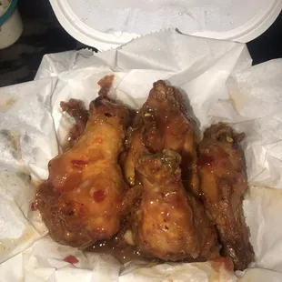 6 pc sweet chili party wings