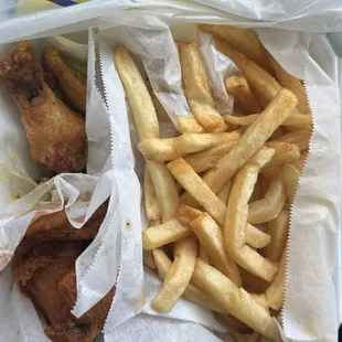#11 combo - 10 wings, fries and a soda for $15.35