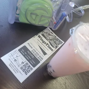 Thanks for my Strawberry Milk Boba. It was fresh and good on this hot day.