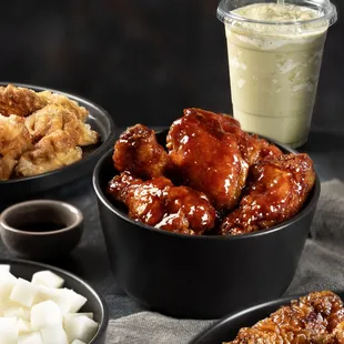 Wing flavors: Korean Sweet &amp; Spicy, Galbi