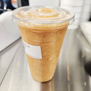 Pumpkin Puree Smoothie with Cinnamon