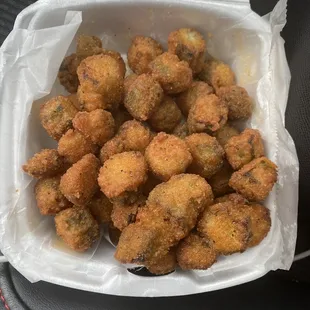 Fried okra. Yummy