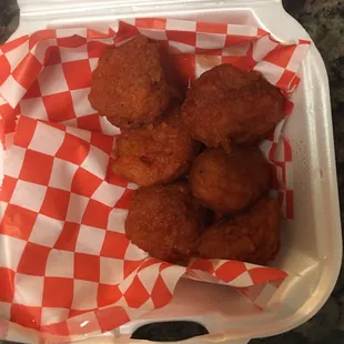 "Hawaiian Volcano" boneless chicken "wings" for $7.99