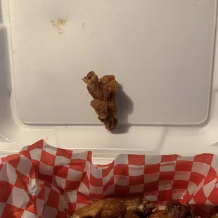 Imitation chicken wings - this counted as a wing!