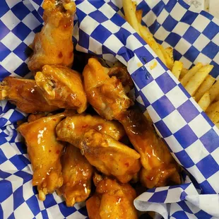 Delicious 10p Mango Hab with seasoned fries!