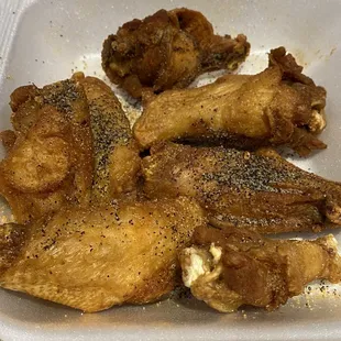 a close up of a tray of food