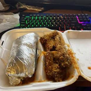 Lemon pepper wet wings GYRO
