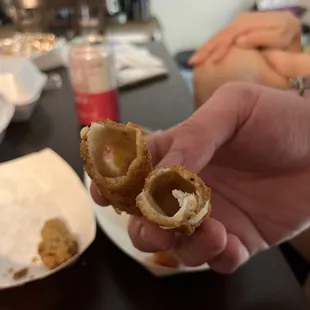 Order Mozzarella Sticks with no cheese? I think not I am mad