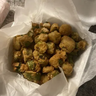 Fried okra