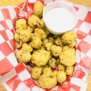 Fried mushrooms