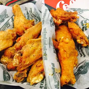 Lemon pepper (left) &amp; Louisiana rub