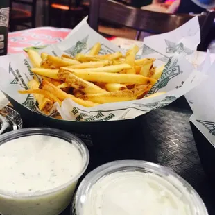 Something about seasoned fries and ranch go so well together!