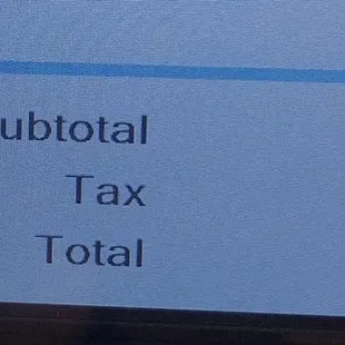 a close up of a receipt on a computer screen