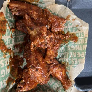 Very good amount of sauce this time.