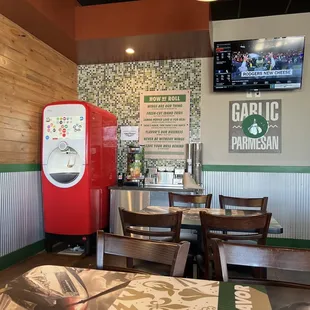 I love these beverage machines so much! Since I'm sugar free right now, I enjoyed a sugar free vitamin water in peach flavor!