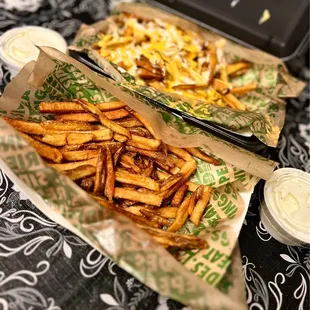 Regular and Voodoo fries