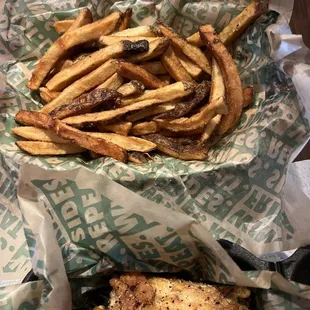 Limp, gross fries cooked in ancient oil