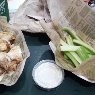 Garlic parmesan bone in combo