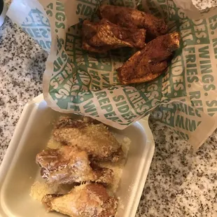 Garlic Parmesan and Louisiana run